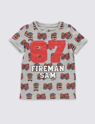 Pure Cotton Fireman Sam&trade; T-Shirt &#40;1-5 Years&#41;